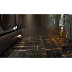 Sahara Black F P R Glossy 60x60 плитка для підлоги Allore Group