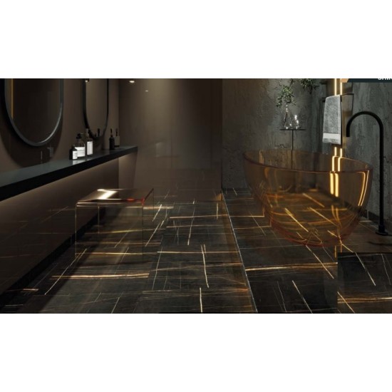 Sahara Black F P R Glossy 60x60 плитка для підлоги Allore Group