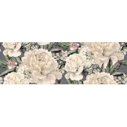 Gracia Grey Flower SAT 20x60 плитка - декор для стін Cersanit