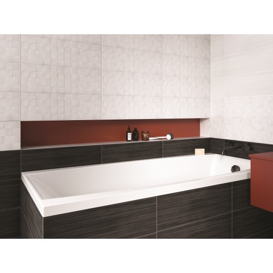 Odri White Struktura  20x60 плитка для стін Cersanit