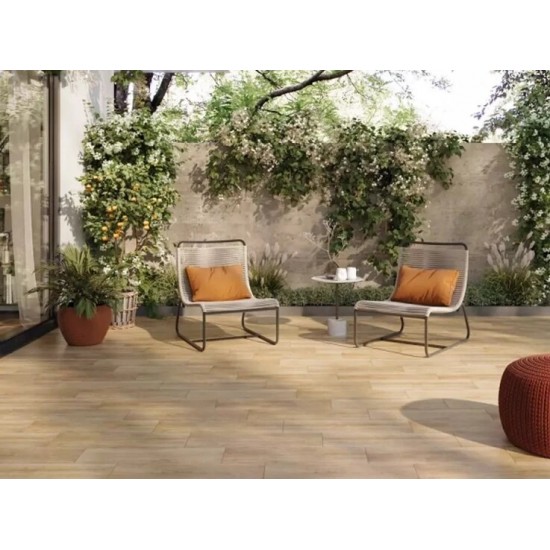 Sensewood Beige RECT MAT 19.8×119.8 плитка для підлоги Cersanit