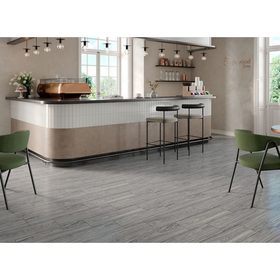 Sunsetwood grey 18.5x59.8 керамограніт Cersanit