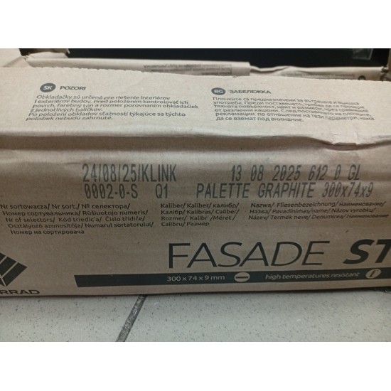 Palette Graphite 74x300 плитка для стен Cerrad