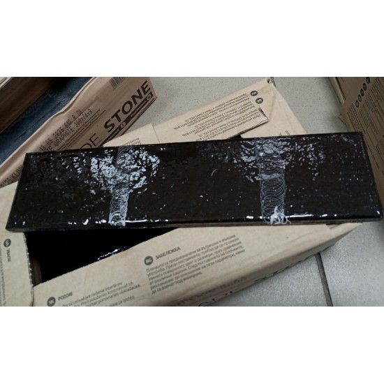 Palette Black 74x300 плитка для стін Cerrad