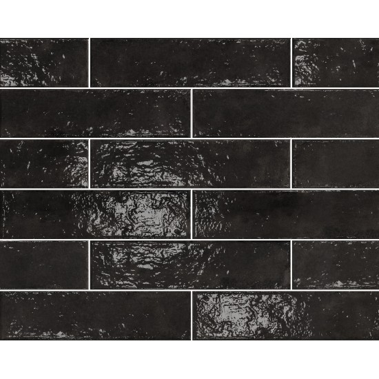 Palette Black 74x300 плитка для стін Cerrad