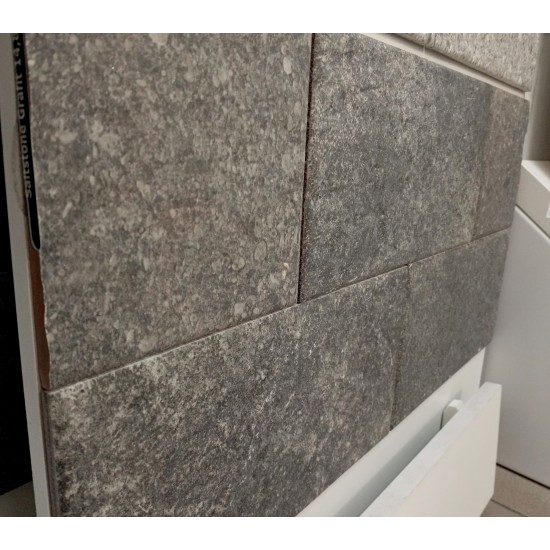 Saltstone Grafit 14,8x30 фасадная плитка для стін Cerrad