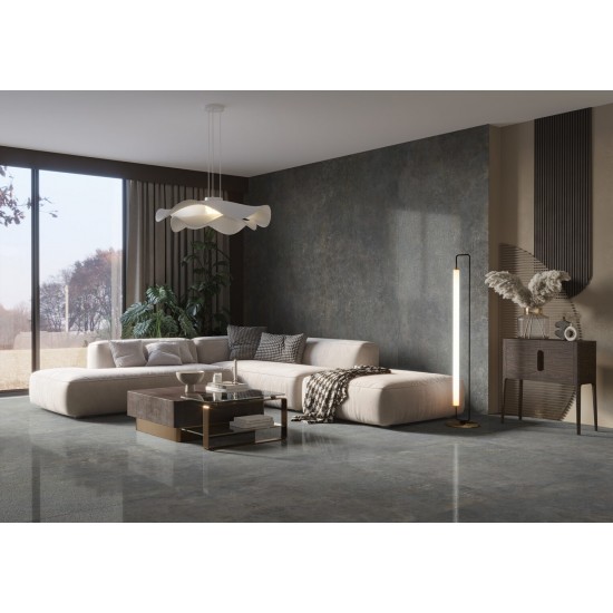 Textural grey SILKY CRISTAL LAP 59.7x119.7 Cerrad