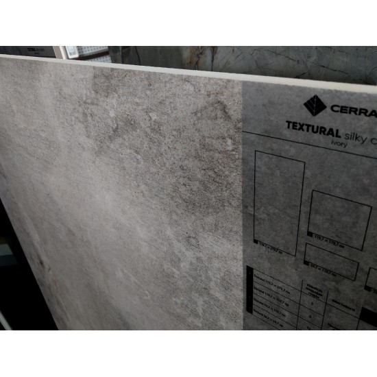 Textural ivory SILKY CRISTAL LAP 59.7x119.7 Cerrad