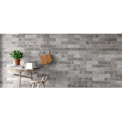 Seven Tones серый 60x250x6 клинкерная плитка для стен Golden Tile