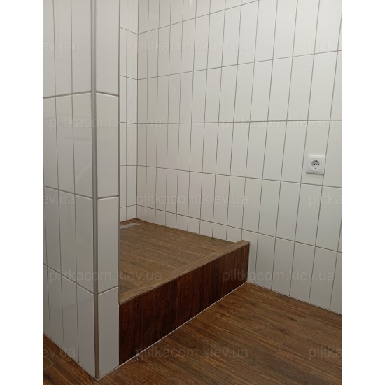 The Wall plane белый сатин 10x30 плитка для стен Golden Tile
