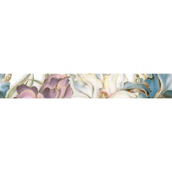 Batik бордюр вертикальный серый 7x50  БВ 83  071 бордюр для стен Intercerama