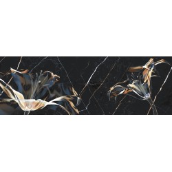 Dark marble декор чёрный Д 210 082_для стен Intercerama