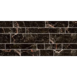 Plaza чёрная  2350 95 082 23x50 плитка для стен Intercerama