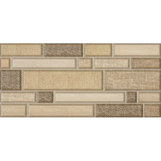 Textiles коричневая светлая  2350 182 031 23x50 плитка для стен Intercerama
