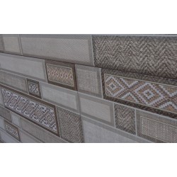 Textiles коричневая светлая  2350 182 031 23x50 плитка для стен Intercerama
