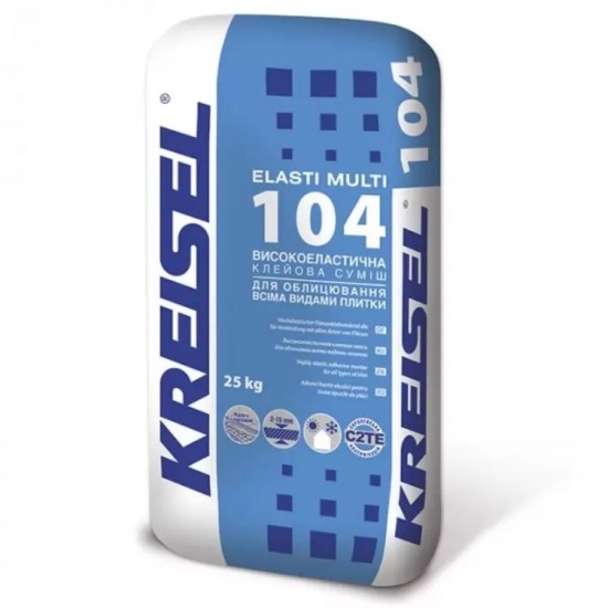 Клей для плитки Kreisel 104 Elasti Multi (25 кг)