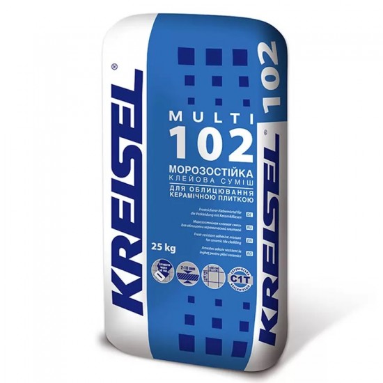 Клей для плитки морозостійкий Kreisel 102 Multi (25 кг)