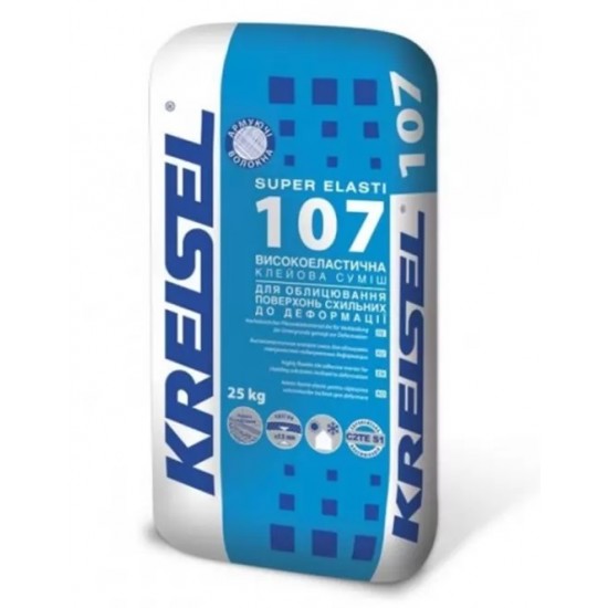 Клейова суміш високоеластична Kreisel 107 SUPER ELASTI (25 кг)