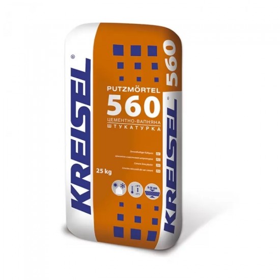 Штукатурка вапняно-цементна Kreisel 560 Putzmortel 25 кг