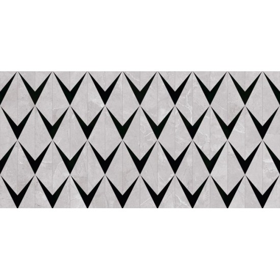 Teneza Light Grey Inserto 29.7x60 плитка декор  для стен Opoczno