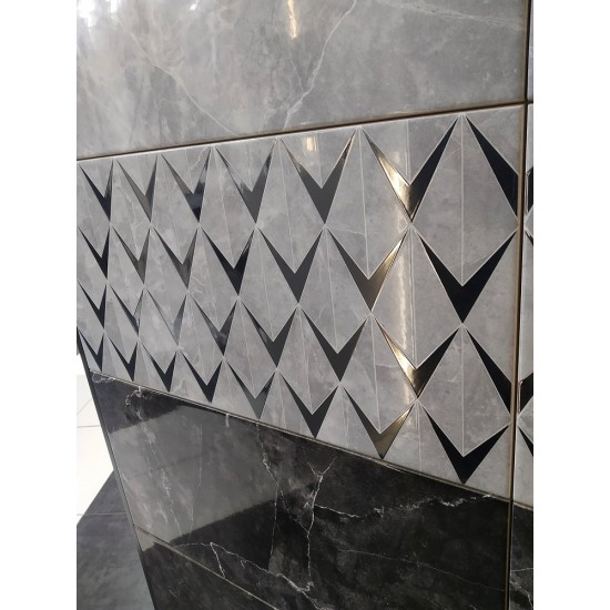 Teneza Light Grey Inserto 29.7x60 плитка декор  для стен Opoczno