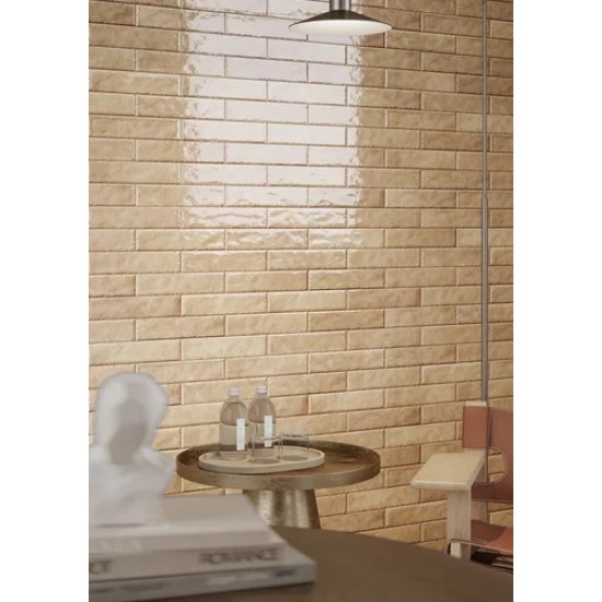 Monpelli Ivory Mix Cegielka STR Polysk 6,5X29,8 плитка для стін Paradyz Ceramika