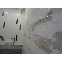 Warm Wind Gold Sciana STR. Rekt. Polysk  29.8х89.8 плитка для стін Paradyz Ceramika