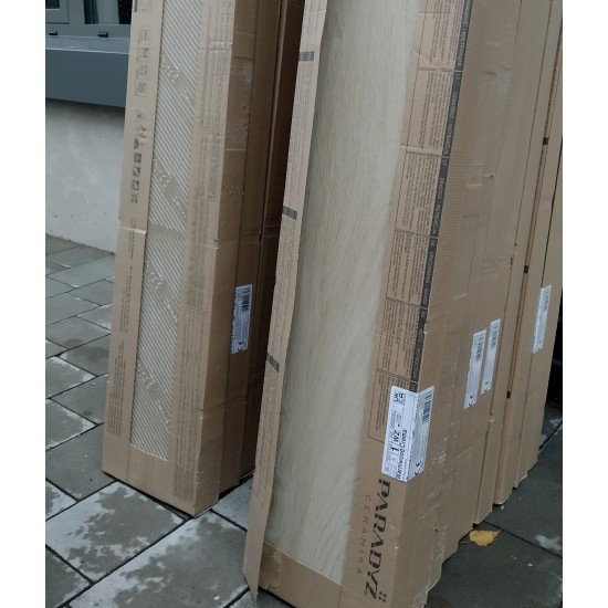 Warmwood Crema Gres Szkl. Rekt. STR. Mat 19.8x119.8 Плитка для підлоги Ceramika Paradyz 