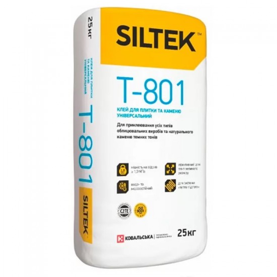 Siltek Т-801 25 кг клей для плитки и камня