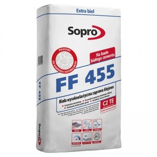 Клей для плитки Sopro FF 455 белый (25 кг)