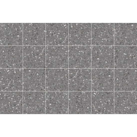 Terrazzo matt темно-серый LVF6002 60x60 грес Stevol